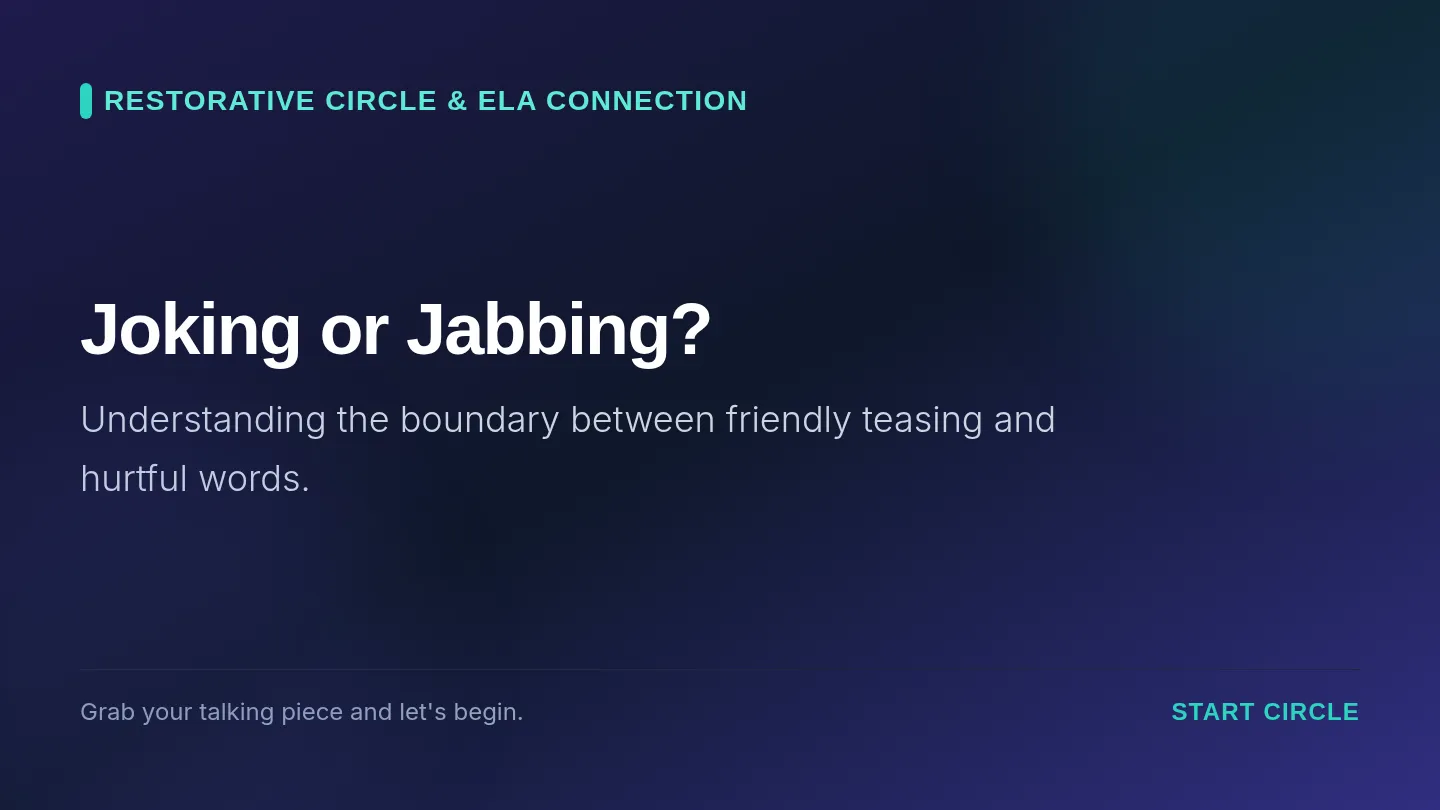 Joking or Jabbing Slides