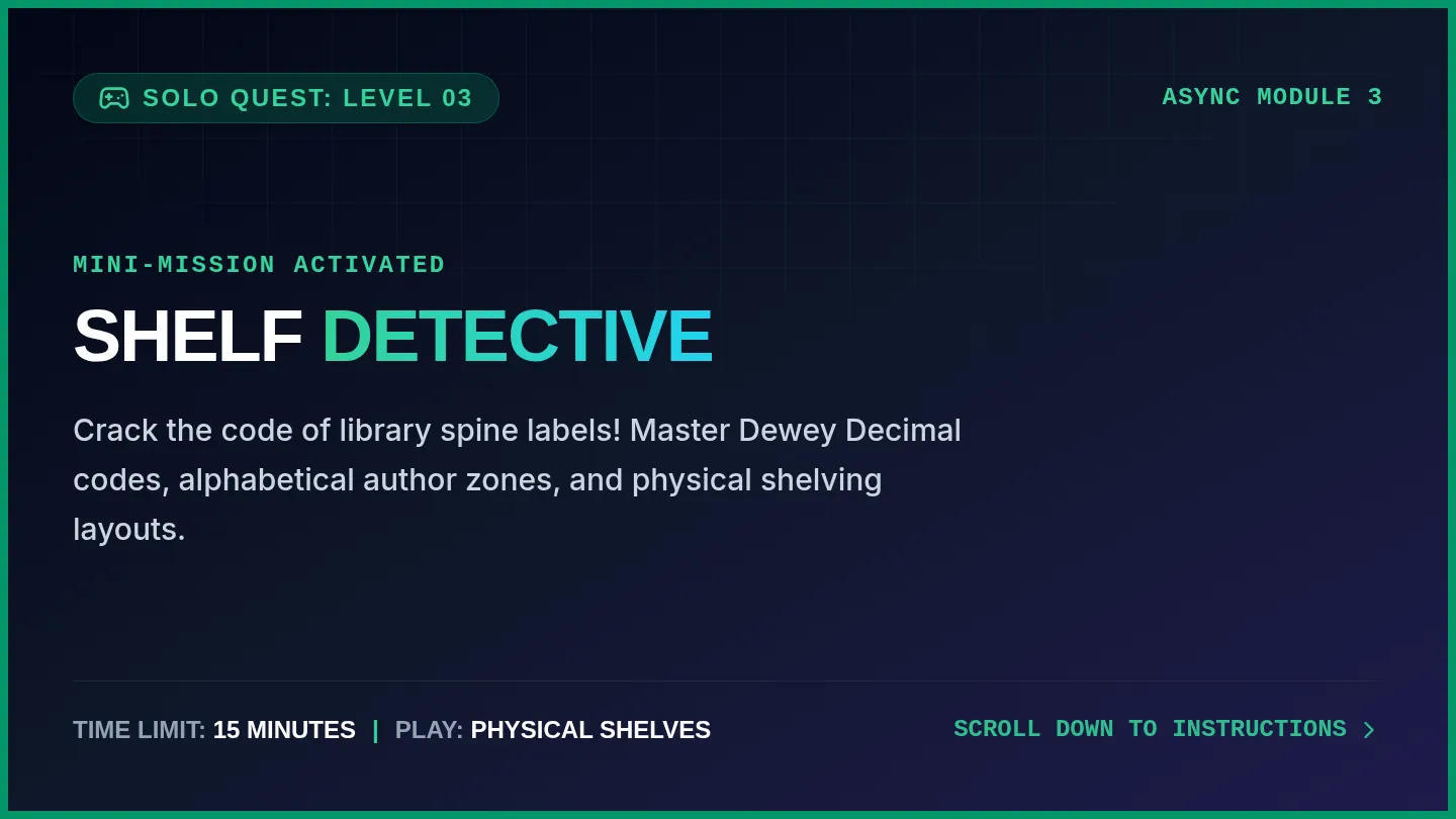 Shelf Detective Slide Deck