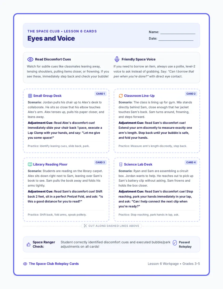 Eyes and Voice Cards