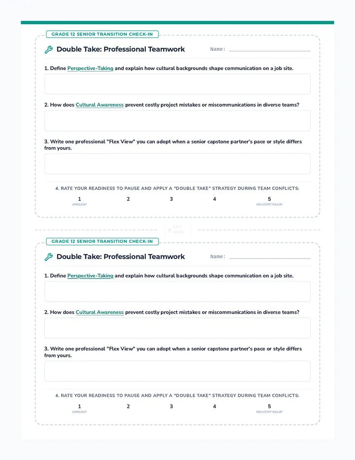 Flex Check Exit Slip page 1