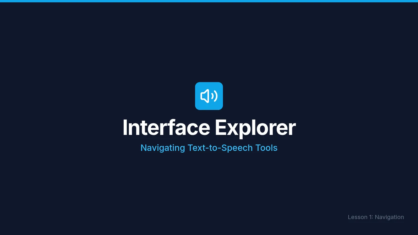 Interface Explorer Slides