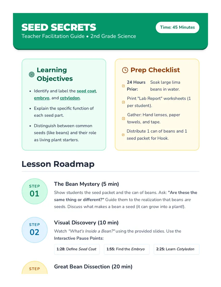 Seed Secrets Teacher Guide