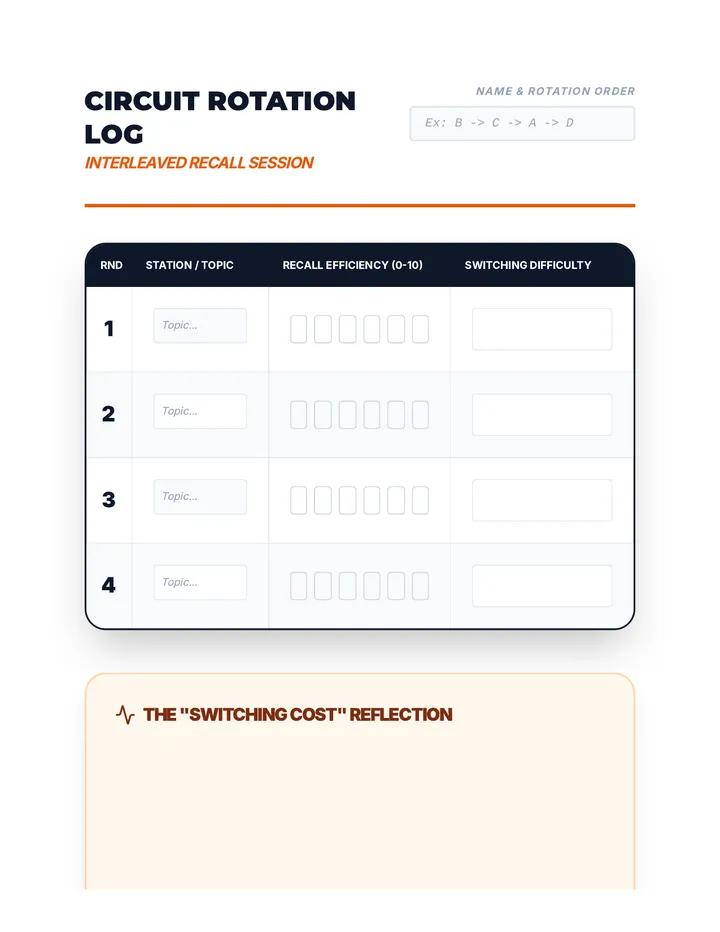 Circuit Rotation Log