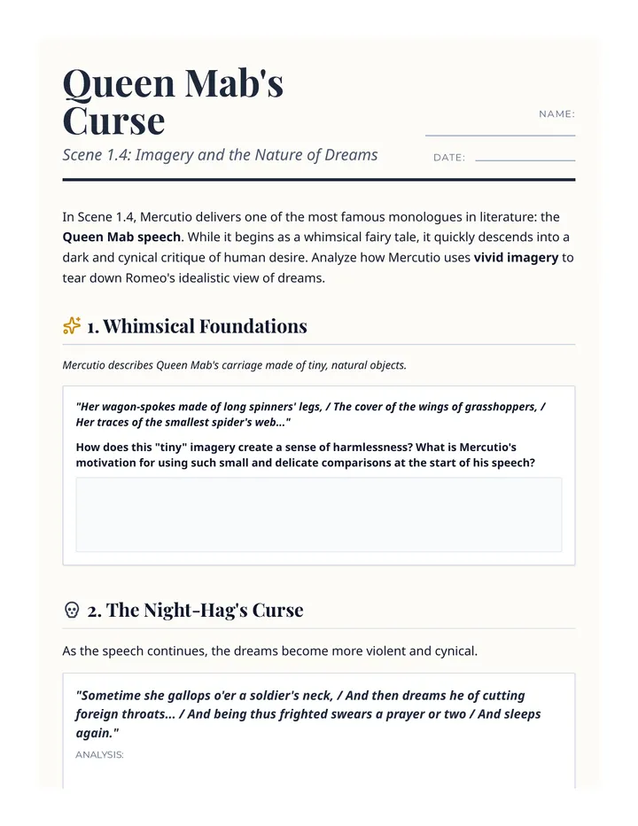 Queen Mab's Curse Worksheet Slice 1.4
