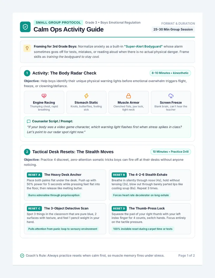 Calm Ops Activity Guide