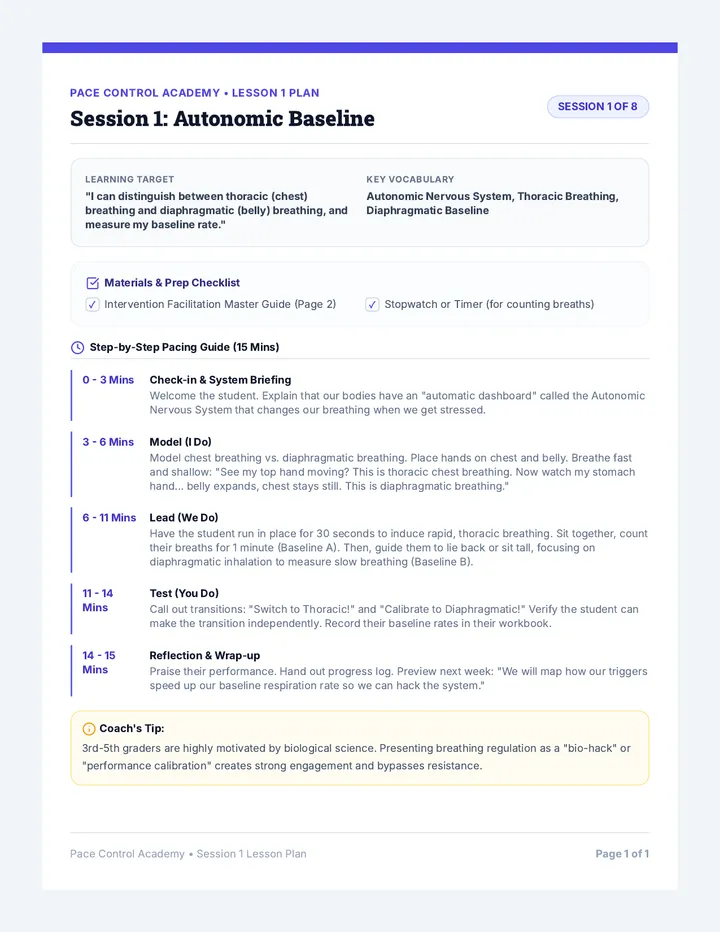 Session 1 Lesson Plan