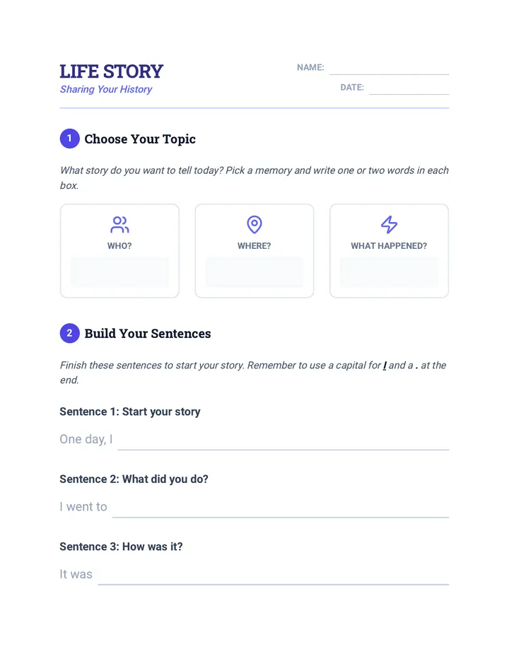 Life Story Organizer