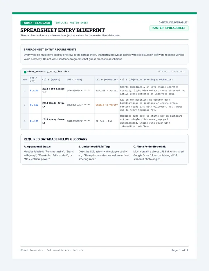 Data Entry Templates