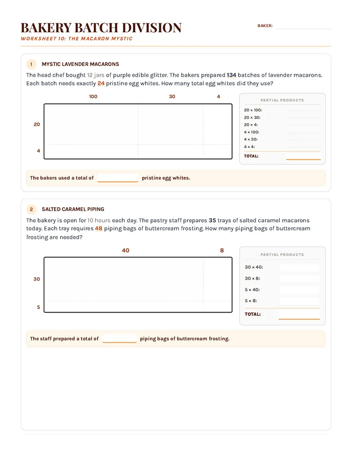 Macaron Mystic Worksheet