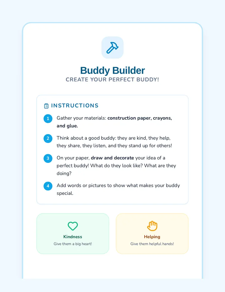 Buddy Builder Activity Guide