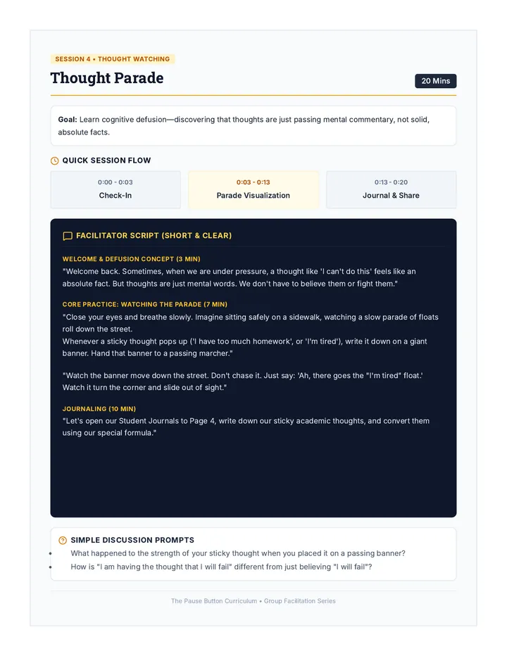 Thought Parade Educator Guide