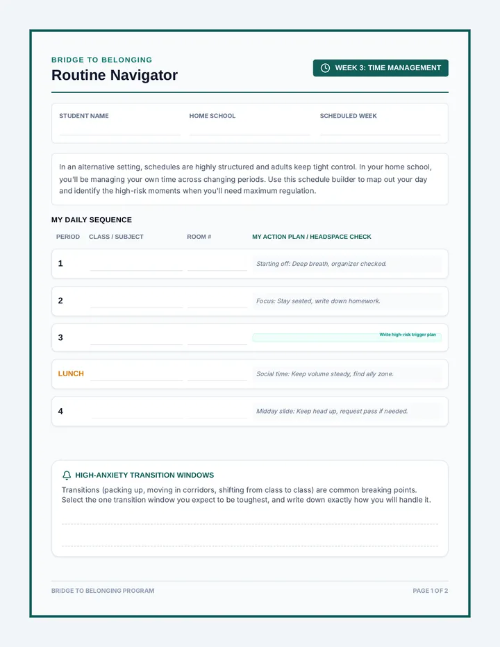 Routine Navigator Workbook