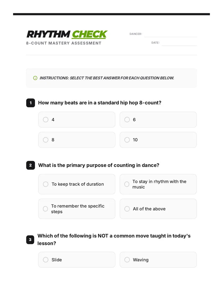 Hip Hop Rhythm Quiz