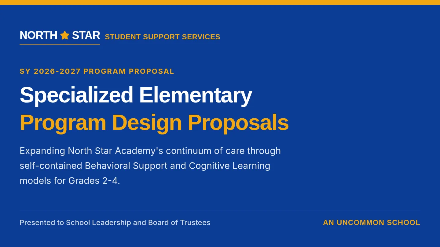 Specialized Programs Presentation Slides