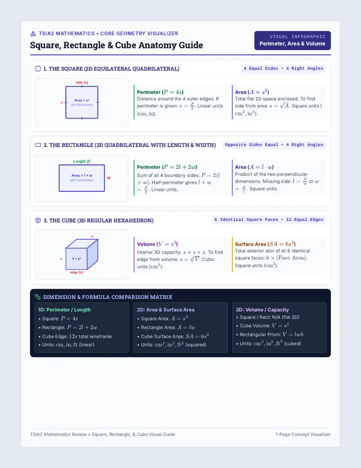 Square Rectangle Cube Guide