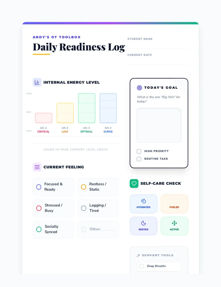 Daily Readiness Log Student Document Graph v2