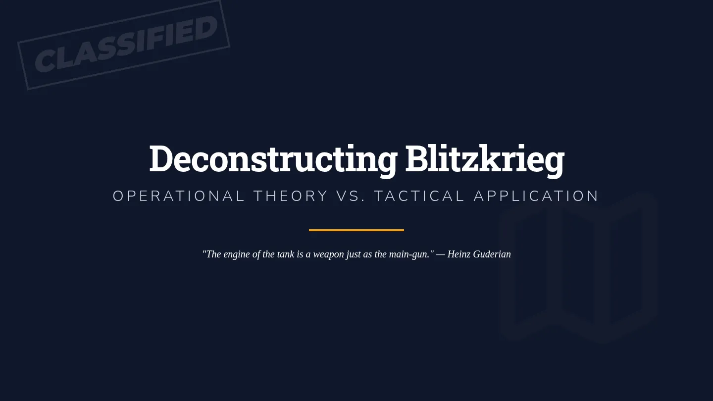 Blitzkrieg Briefing Slides