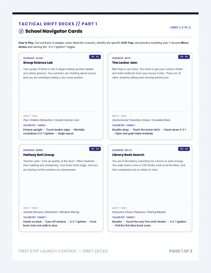 School Navigator Cards