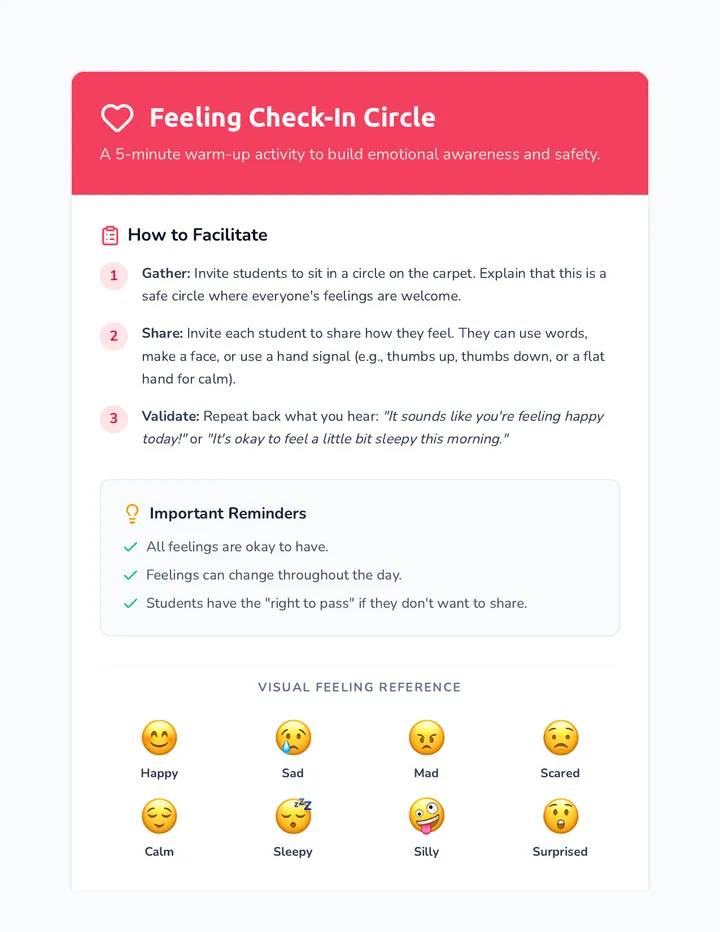Feeling Check-In Guide