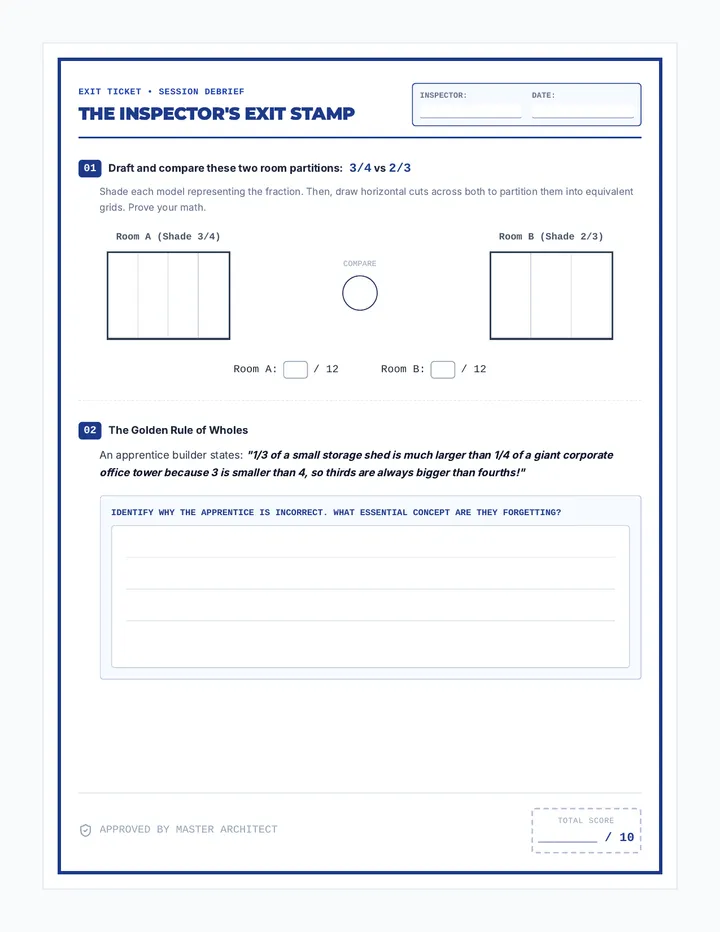 Blueprint Battles Exit Ticket