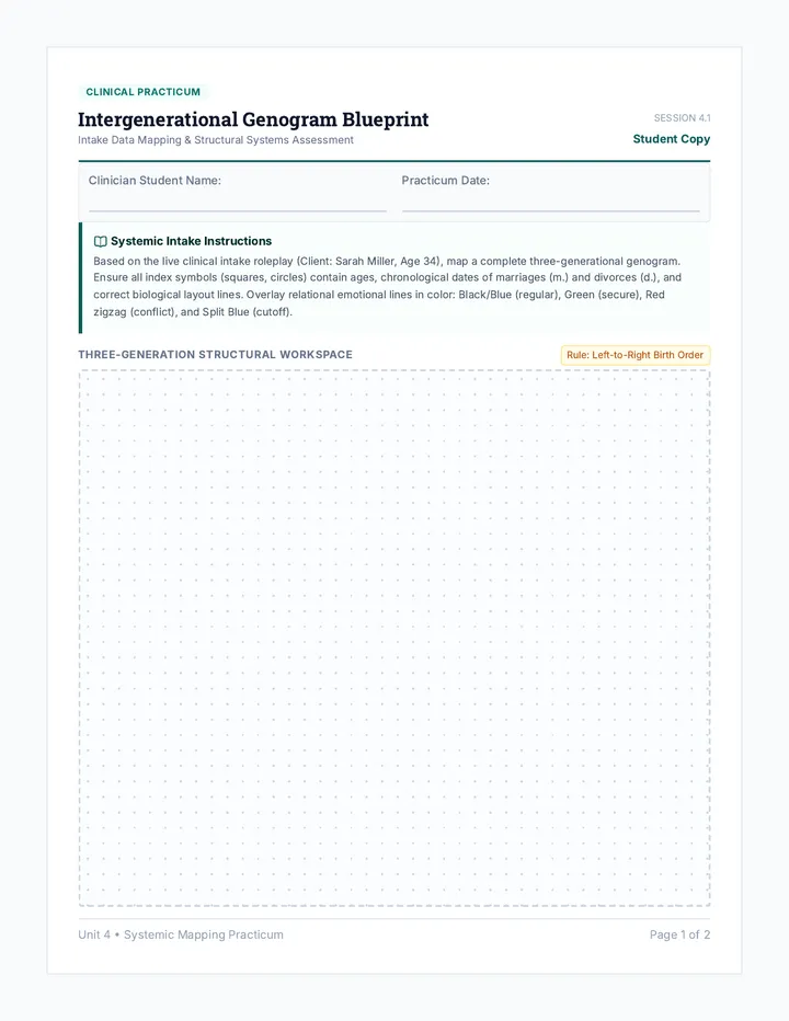 Systemic Mapping Worksheet