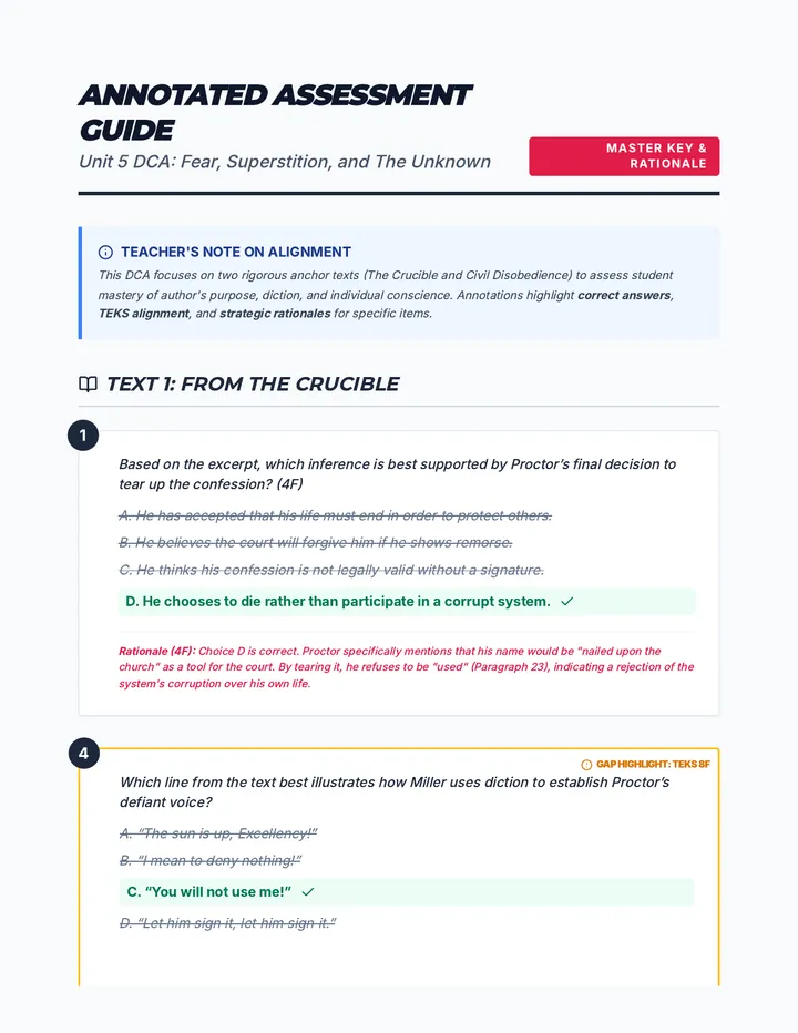 Annotated DCA Unit 5 Teacher Guide