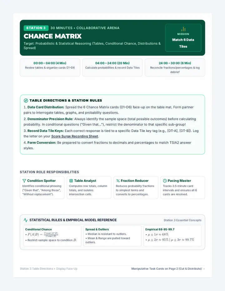 Chance Matrix Station Kit
