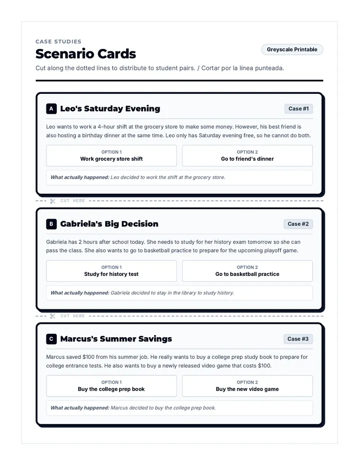 Tradeoff Tactics Cards