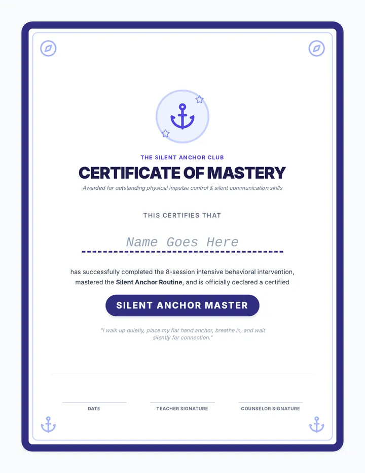 Silent Anchor Master Certificate
