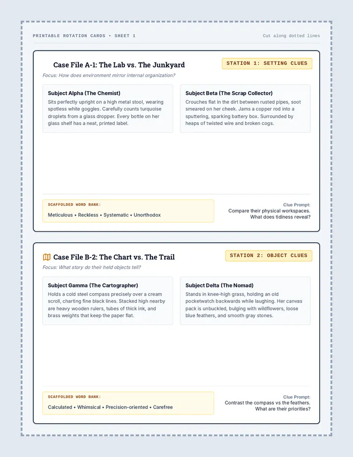 Station Activity Cards