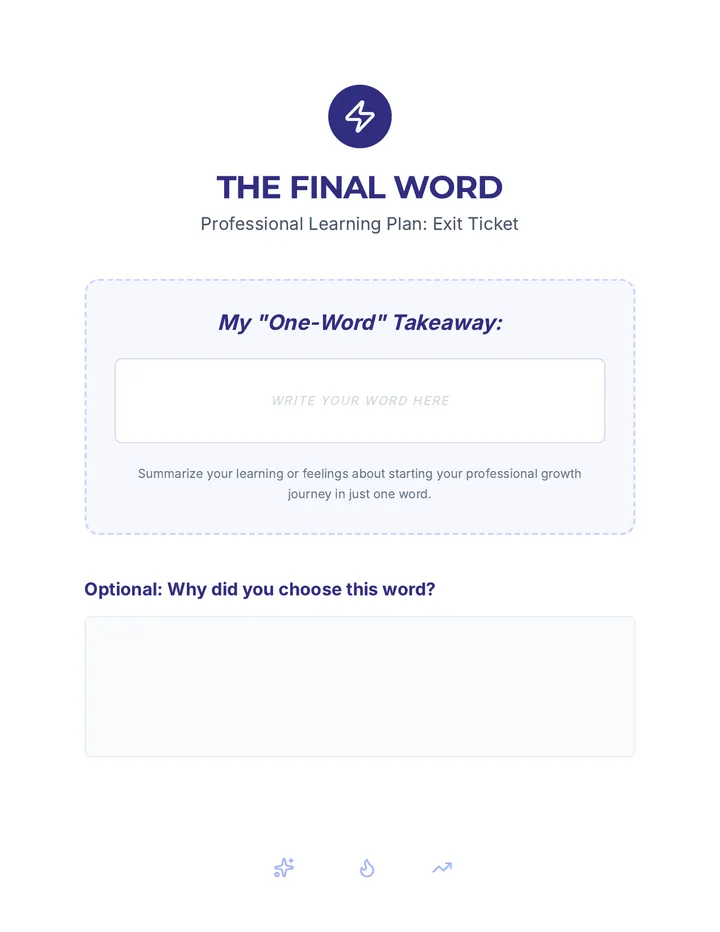 Final Word Exit Ticket