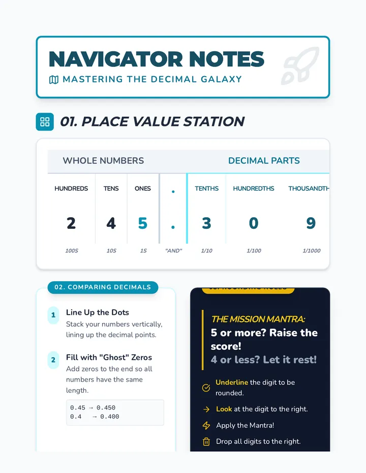 Navigator Notes Anchor Chart