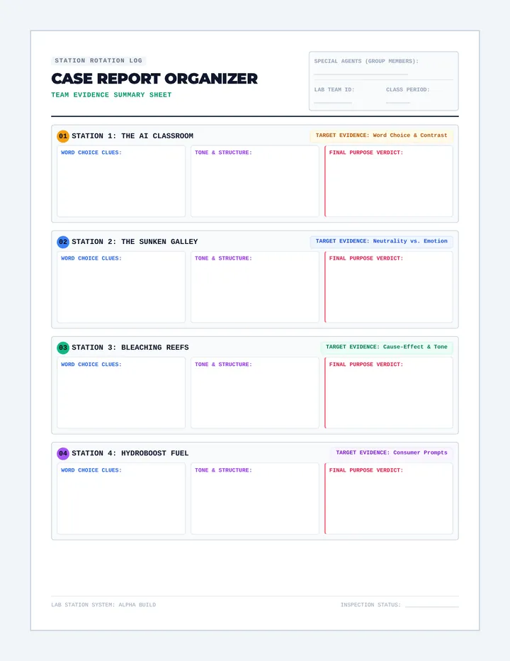 Case Report Organizer