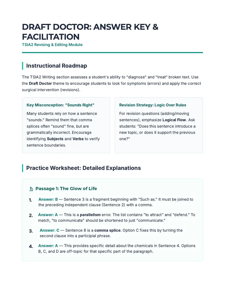 Draft Doctor Teacher Guide Plus+