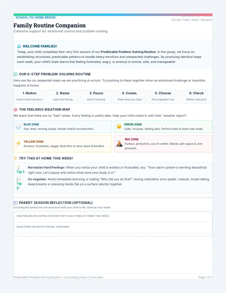 Problem Solving Family Guide