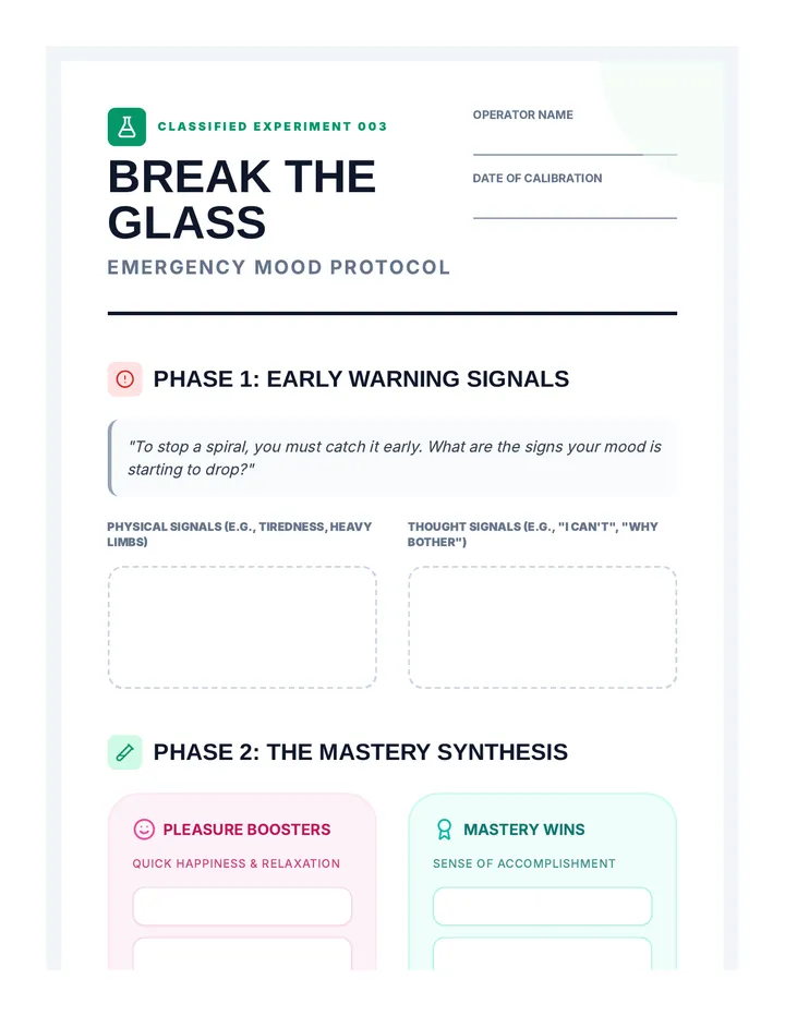 Break the Glass Worksheet