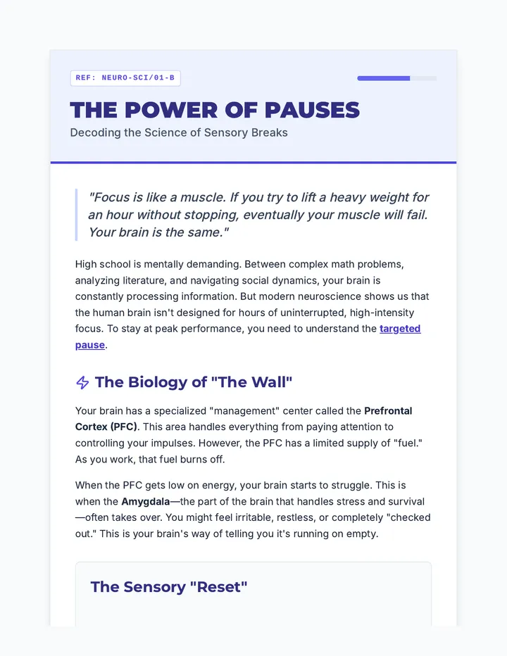The Power of Pauses Reading