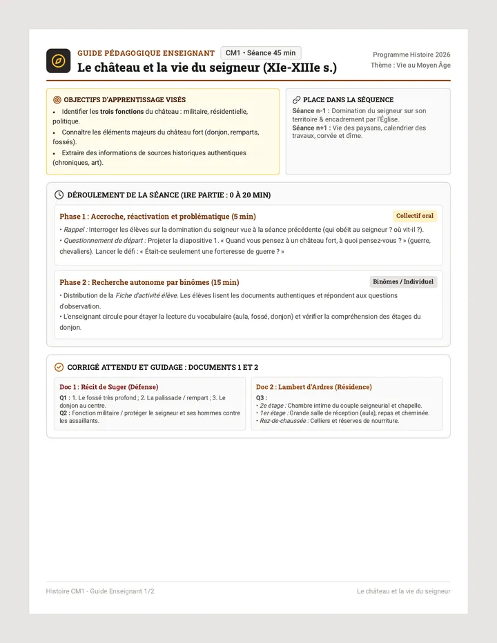 Guide Pédagogique Enseignant Fiche
