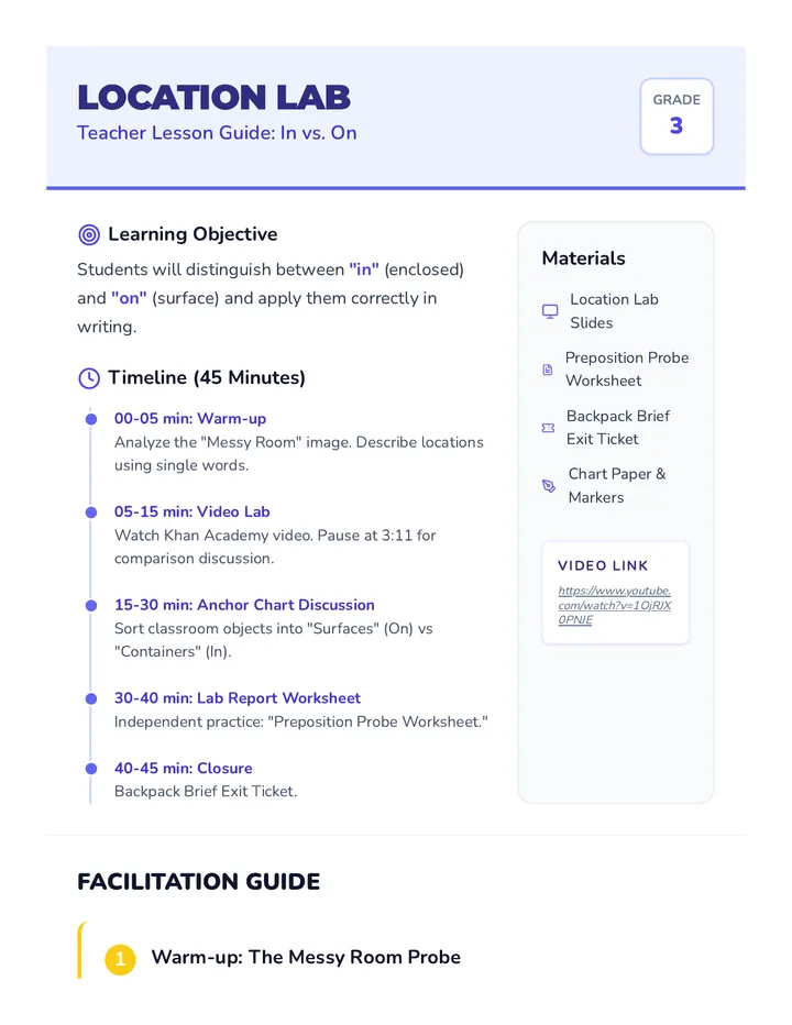 Location Lab Teacher Guide