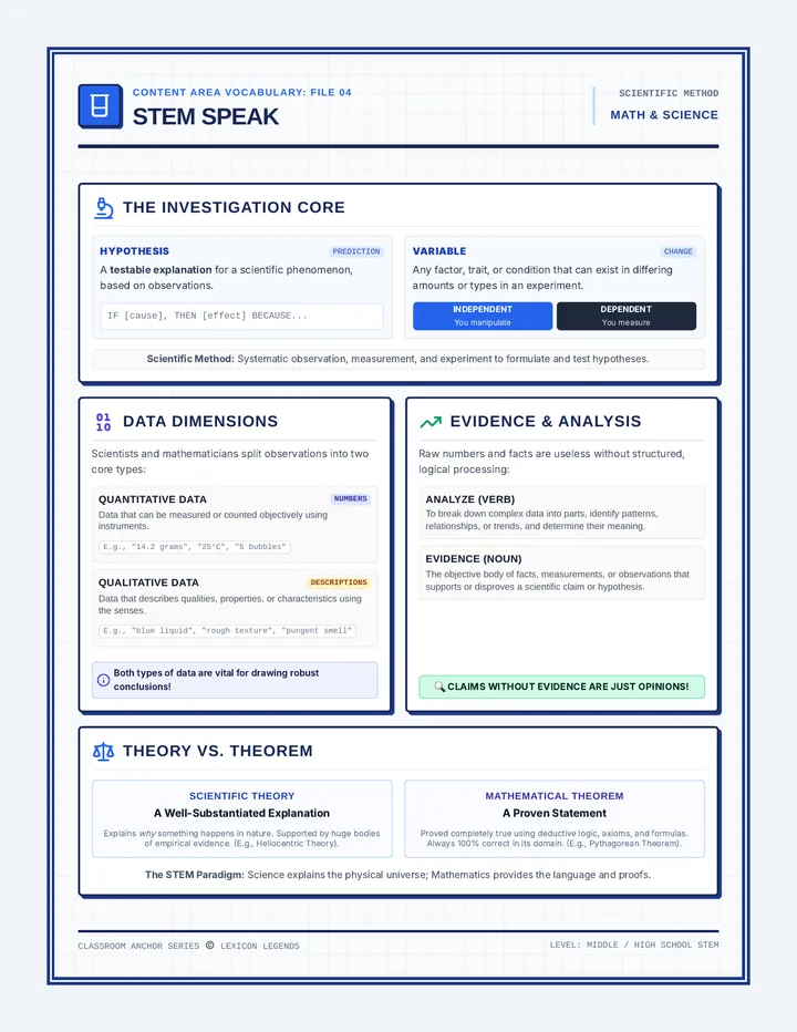 STEM Speak Poster