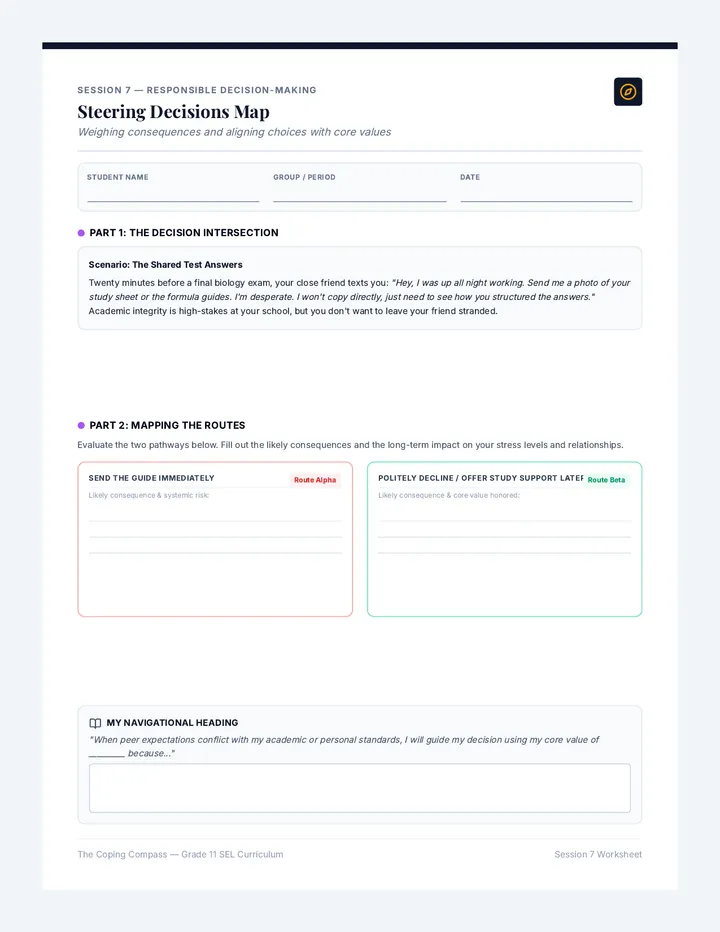 Session 7 Steering Decisions Worksheet