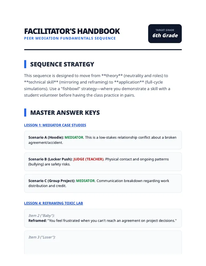 Mediation Teacher Guide page 1