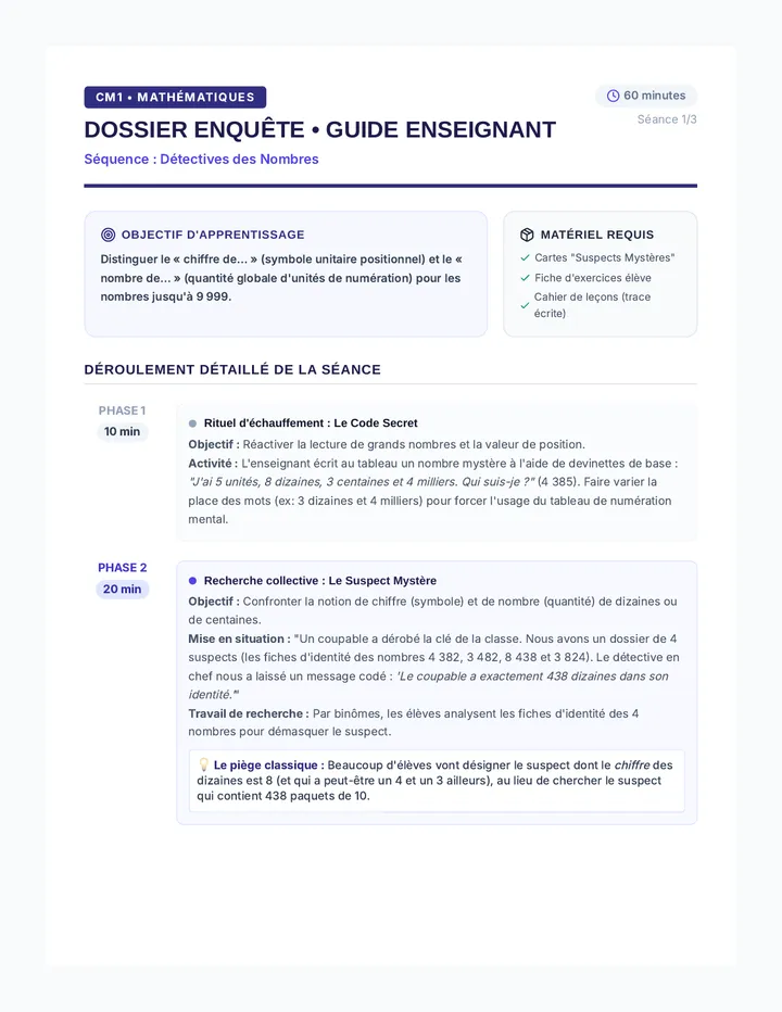 Dossier Enquête Guide Enseignant