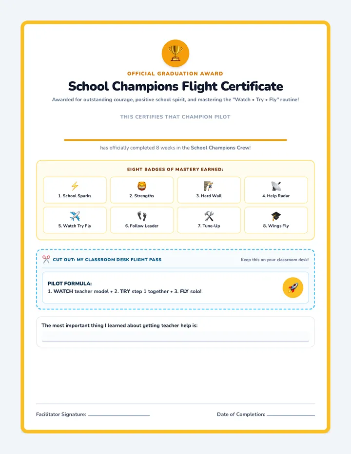 Champion Certificate