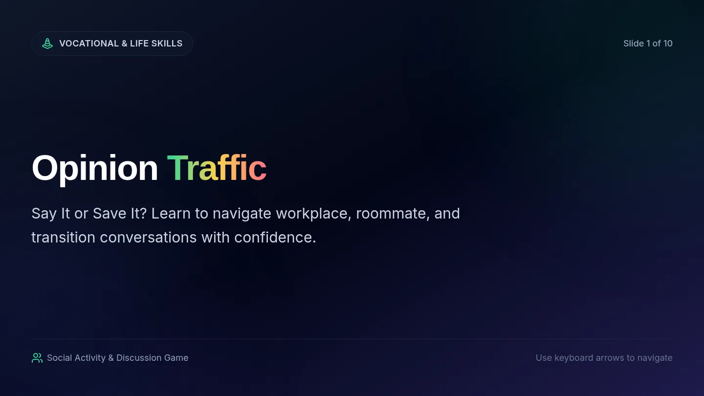 Opinion Traffic Presentation Slides