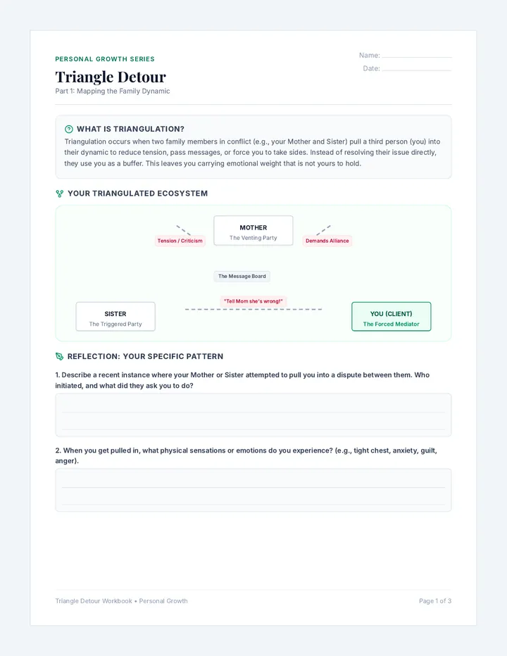 Triangle Detour Workbook page 1