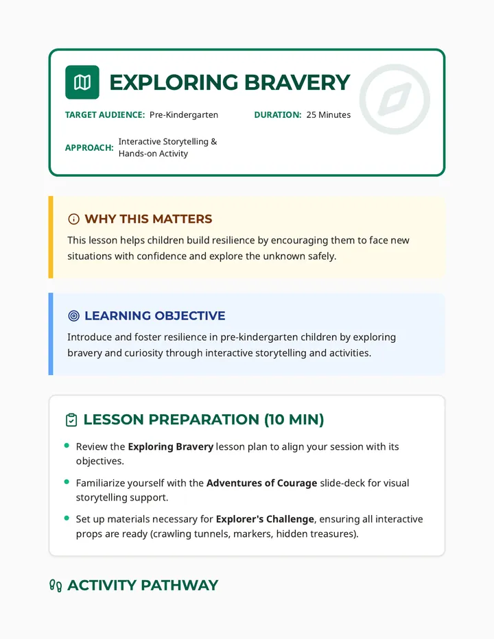Exploring Bravery Lesson Plan