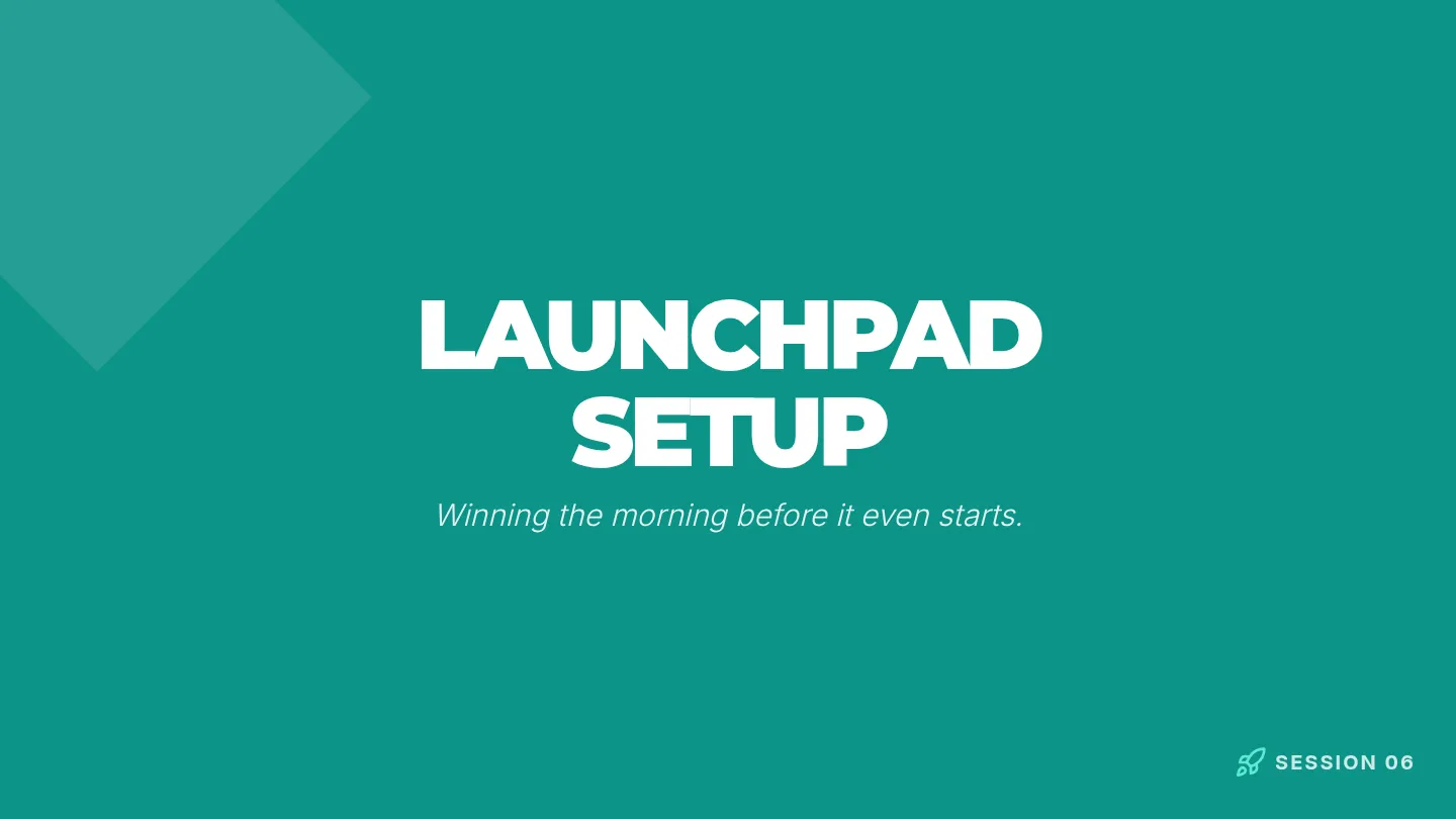 Launchpad Setup Slides Revised