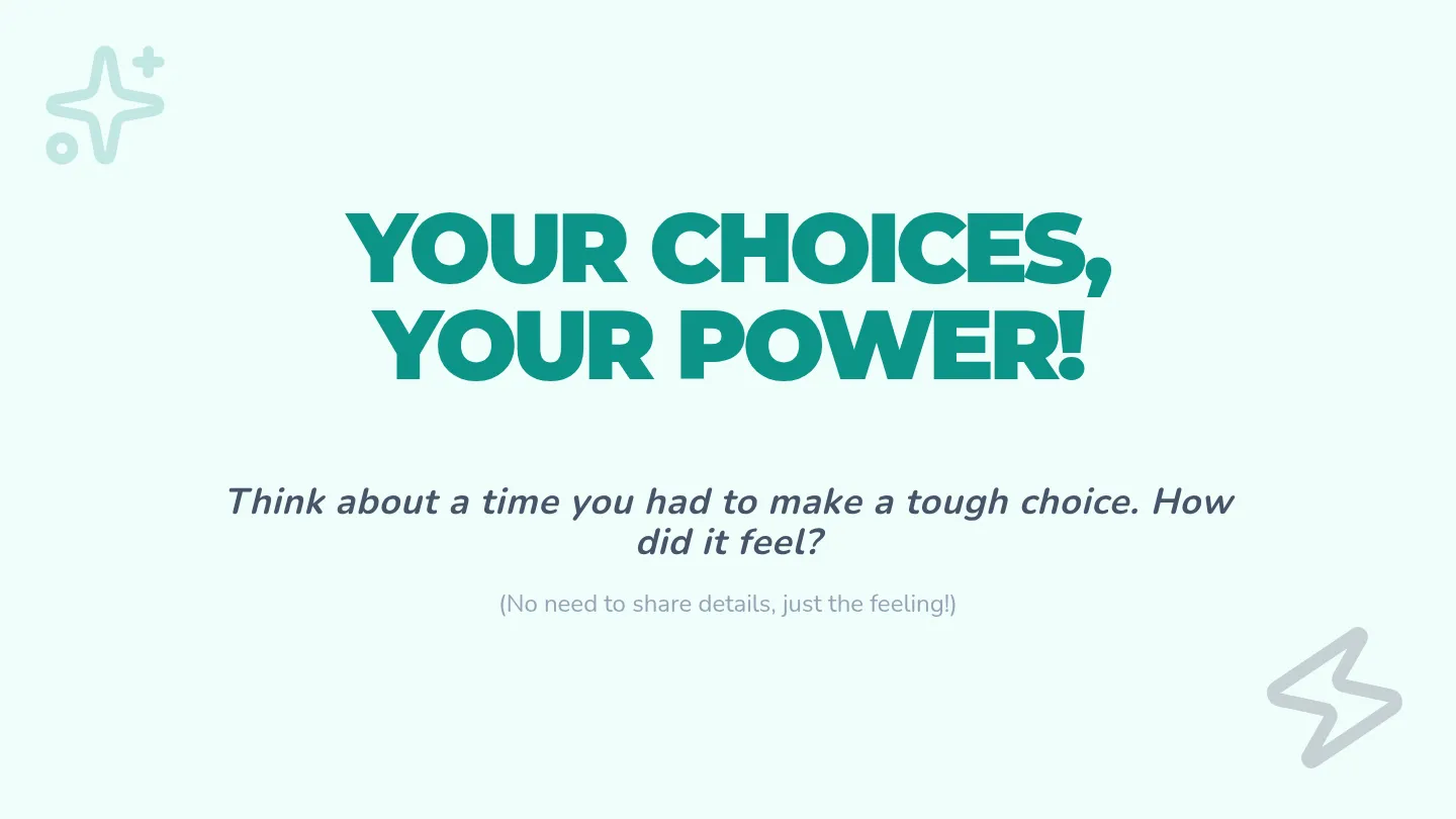 Your Choices Your Power Slide Deck
