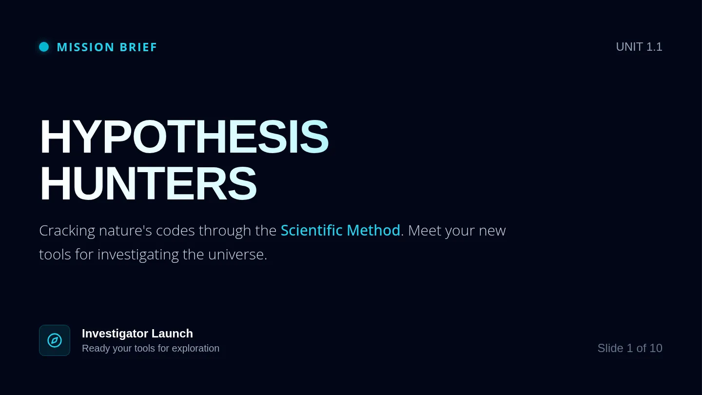 Hypothesis Hunters Slides
